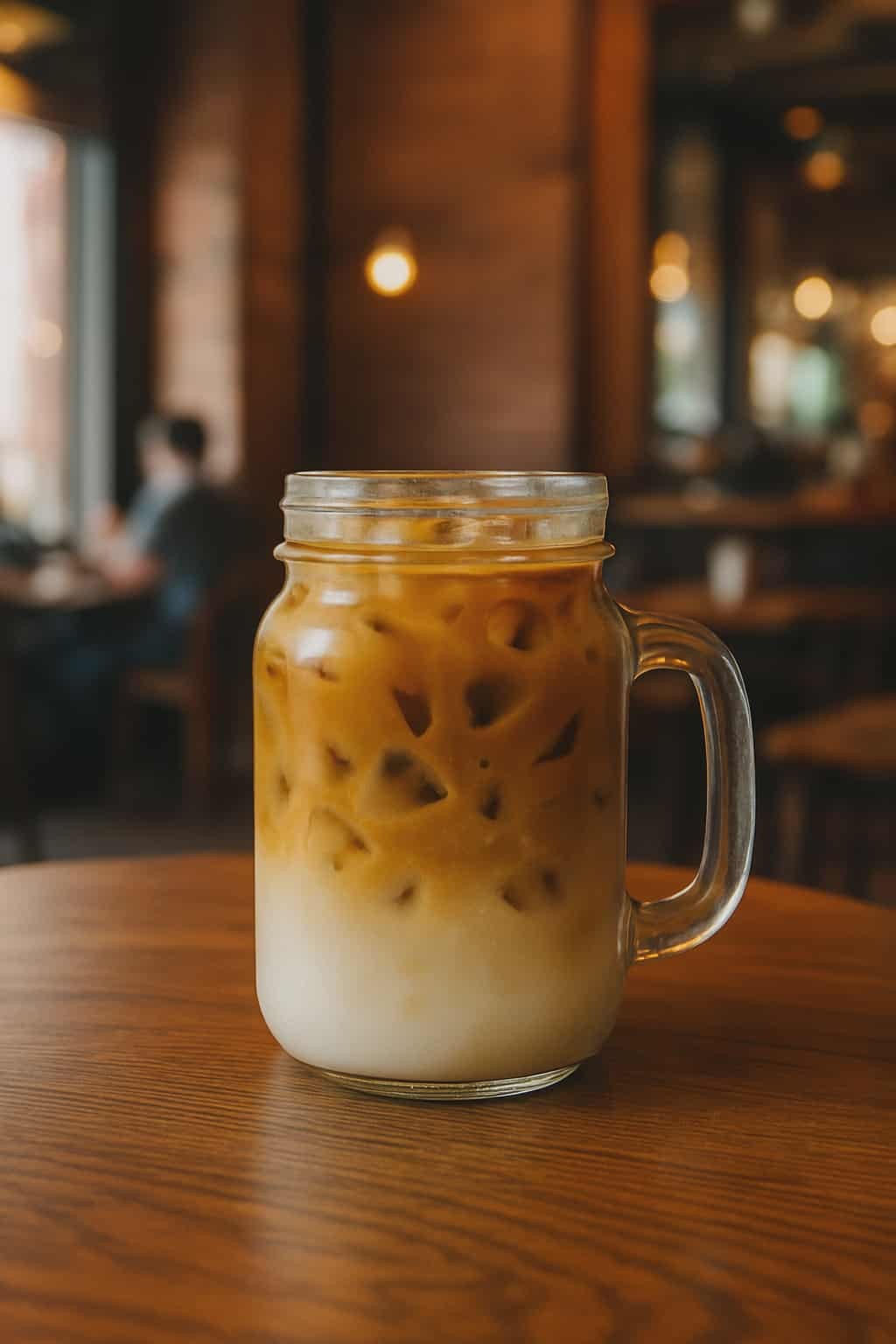 Iced Coffee Latte Scented 4oz Mason Jar Candle