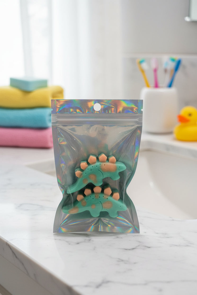 Dinosaur Handmade Goat's Milk Scented Soap Bag