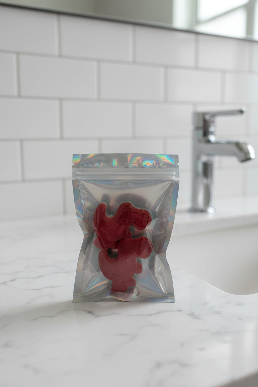 Dinosaur Handmade Goat's Milk Scented Soap Bag