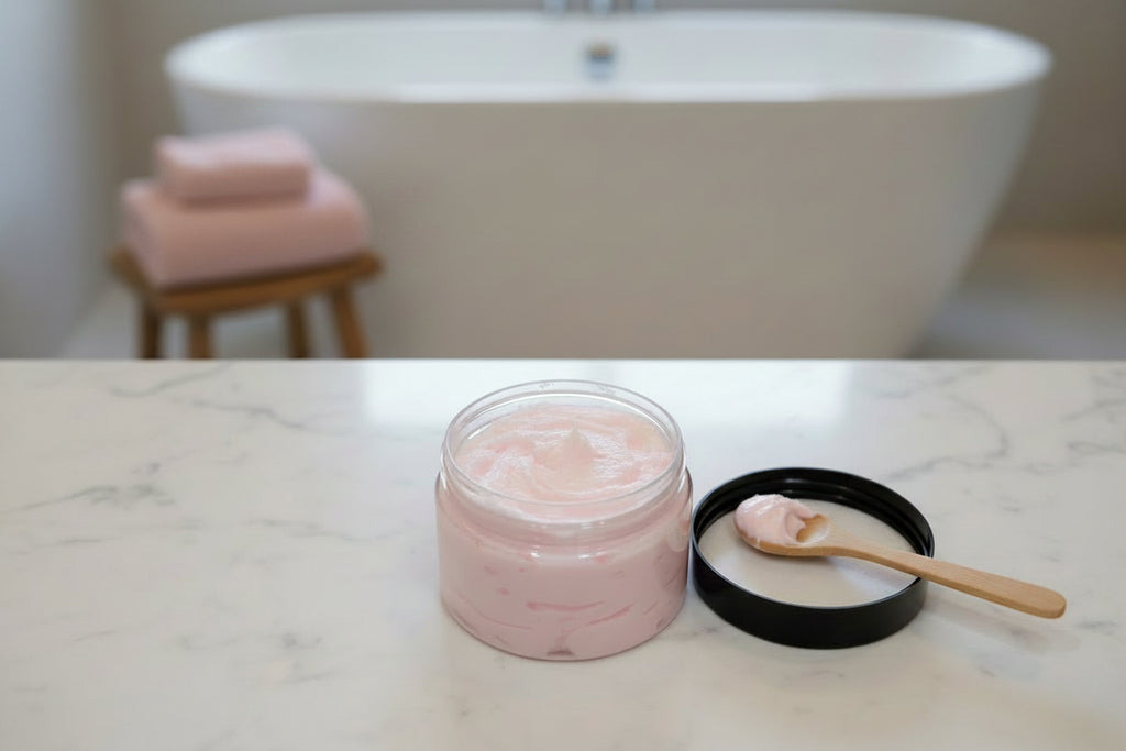 Foaming Pink Sands Scented Sugar Body Scrub