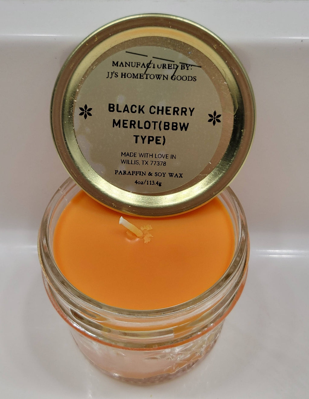 Black Cherry Merlot (BBW TYPE) Scented 4oz Candle