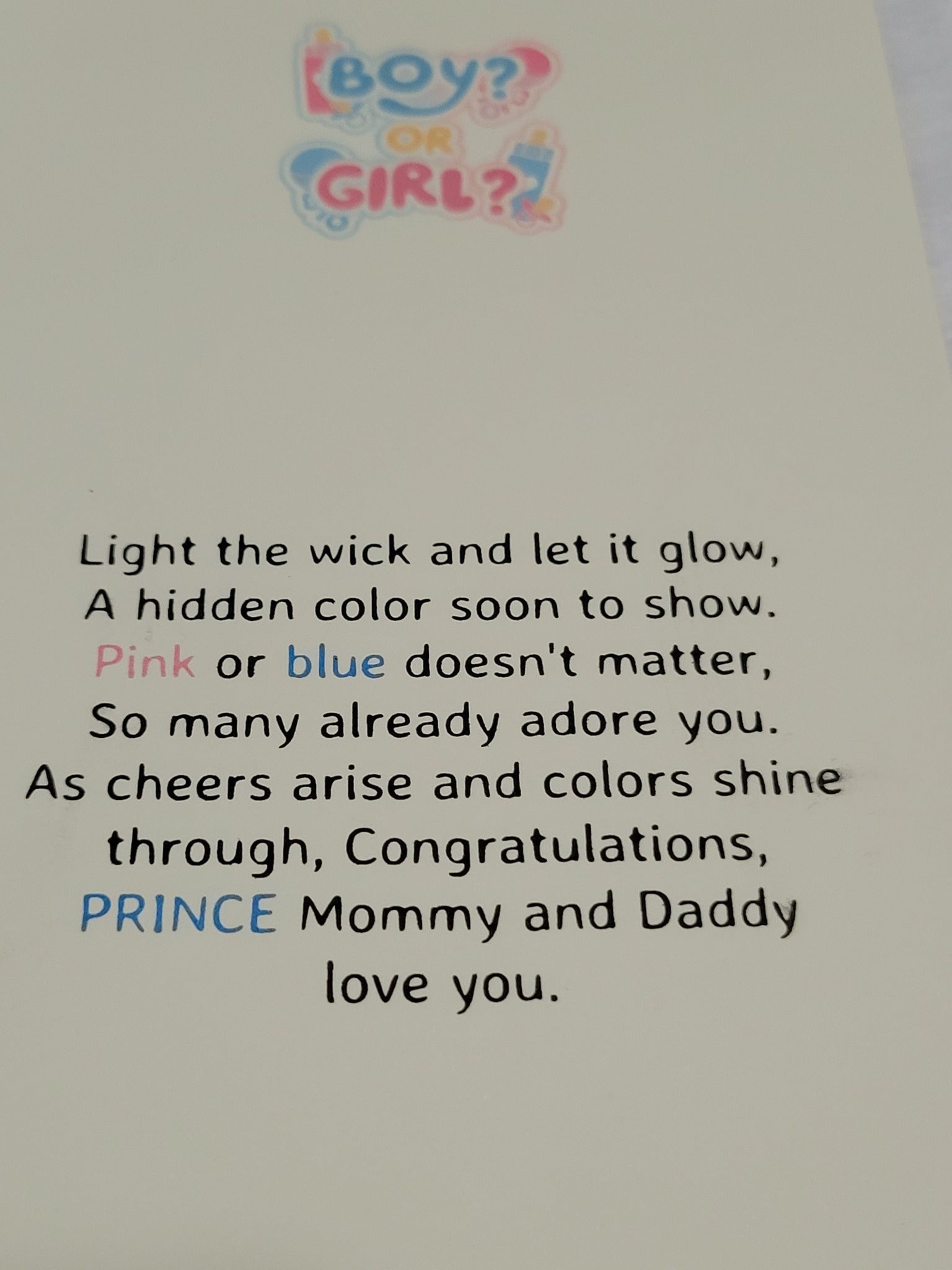 Gender Reveal 4oz Candle Gift Bag Set (BOY)