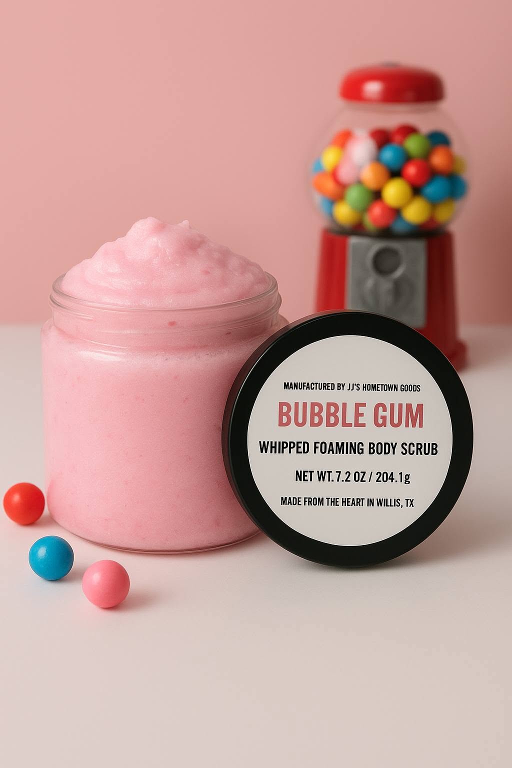 Foaming Bubble Gum Scented Sugar Body Scrub