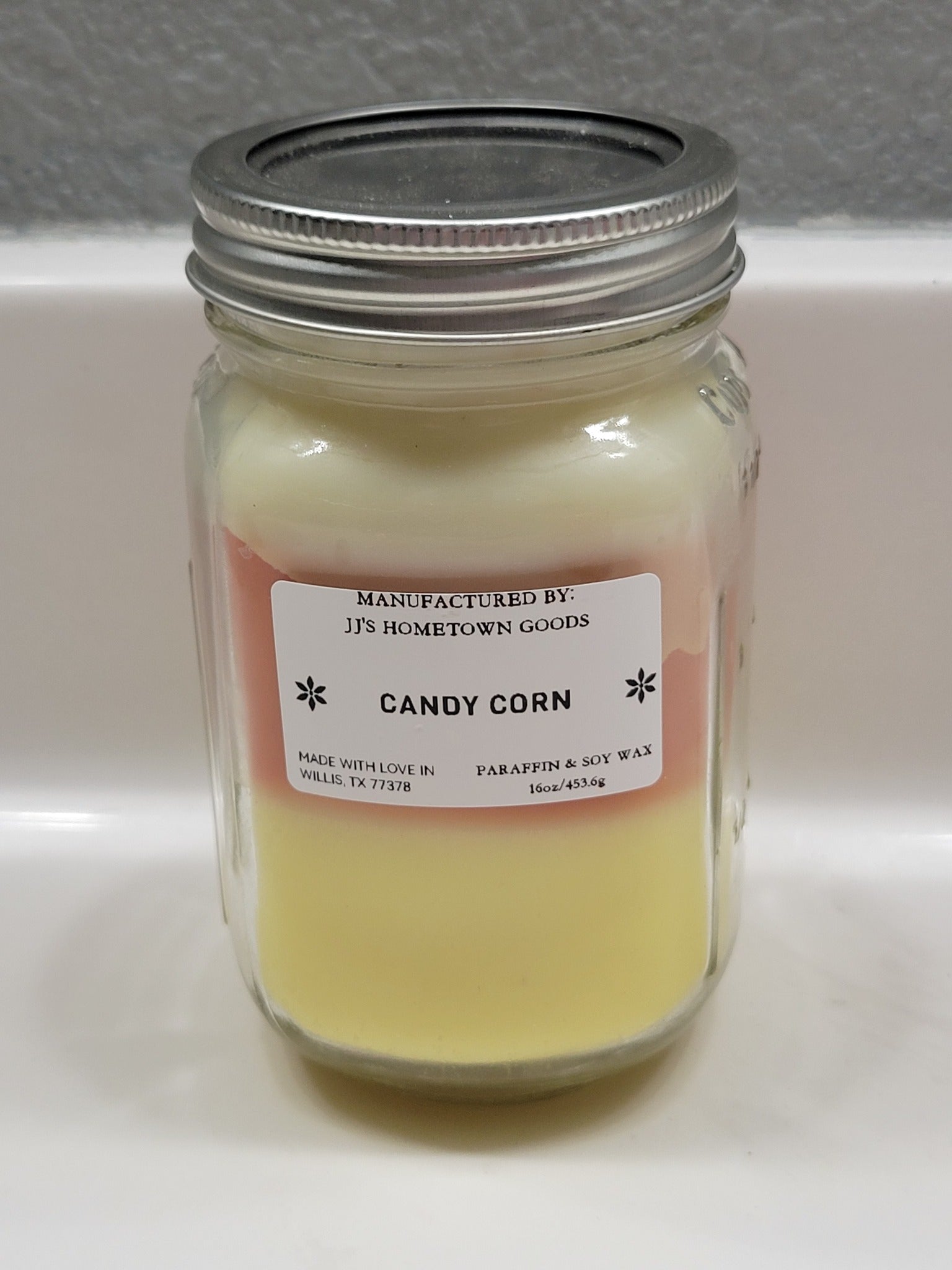 Candy Corn Scented 16oz Candle
