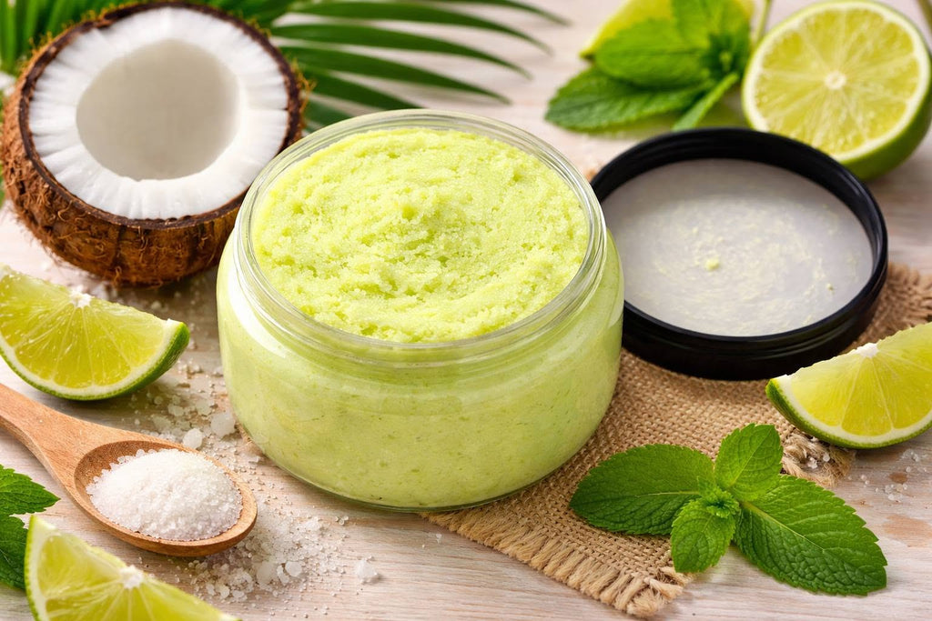 Foaming Coconut Lime Verbena Type Scented Sugar Body Scrub