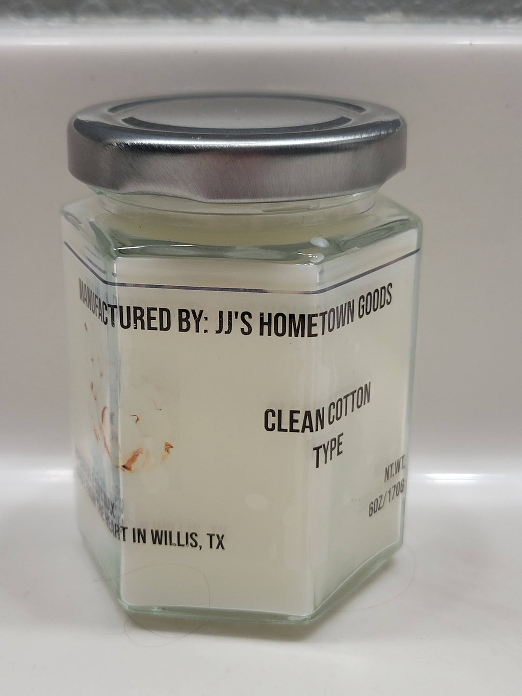 Clean Cotton Scented 6oz Candle