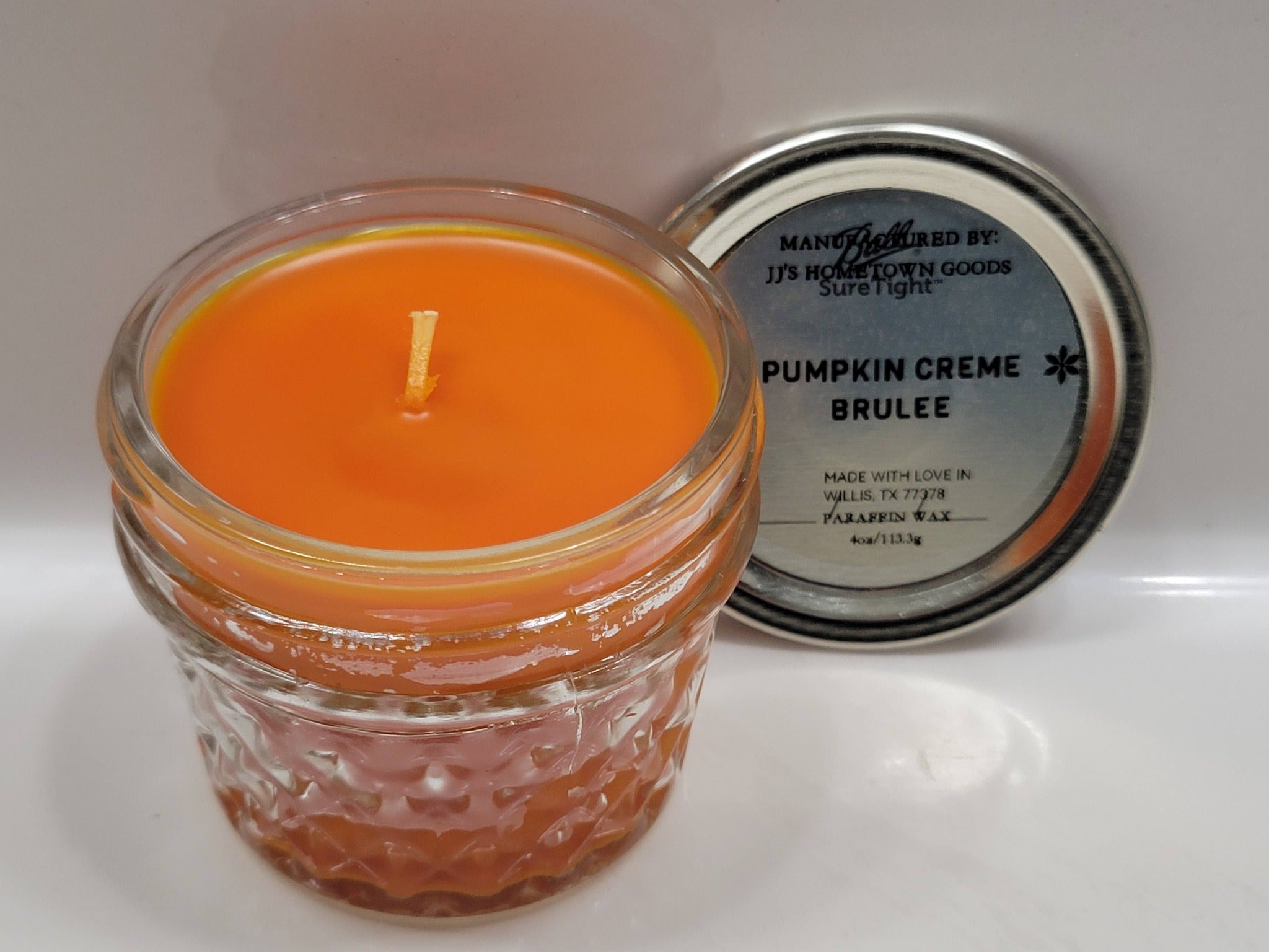 Pumpkin Creme Brulee Scented 4oz Candle