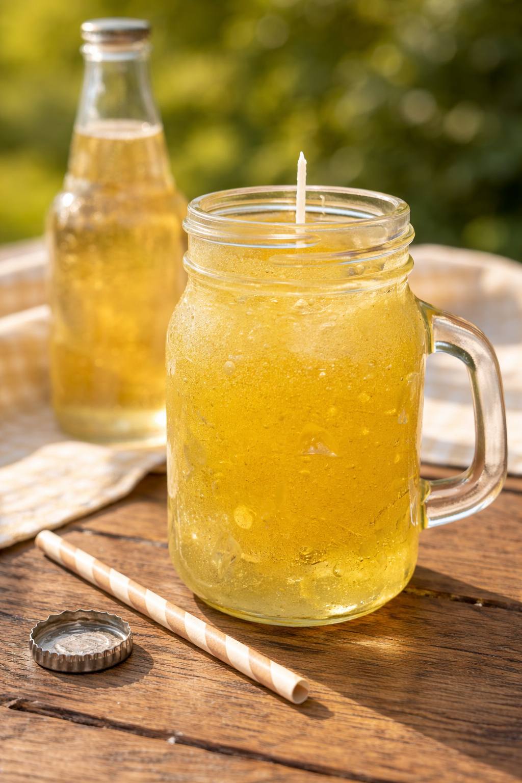 Vanilla Cream Soda Mason Jar Drink 4oz Candle