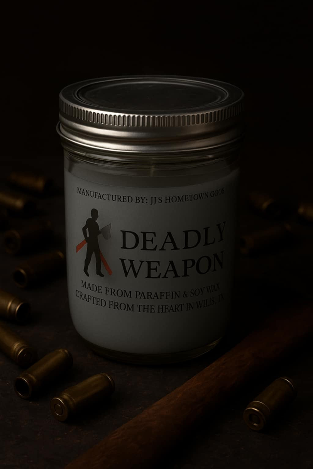 Deadly Weapon Scented 8oz Candle