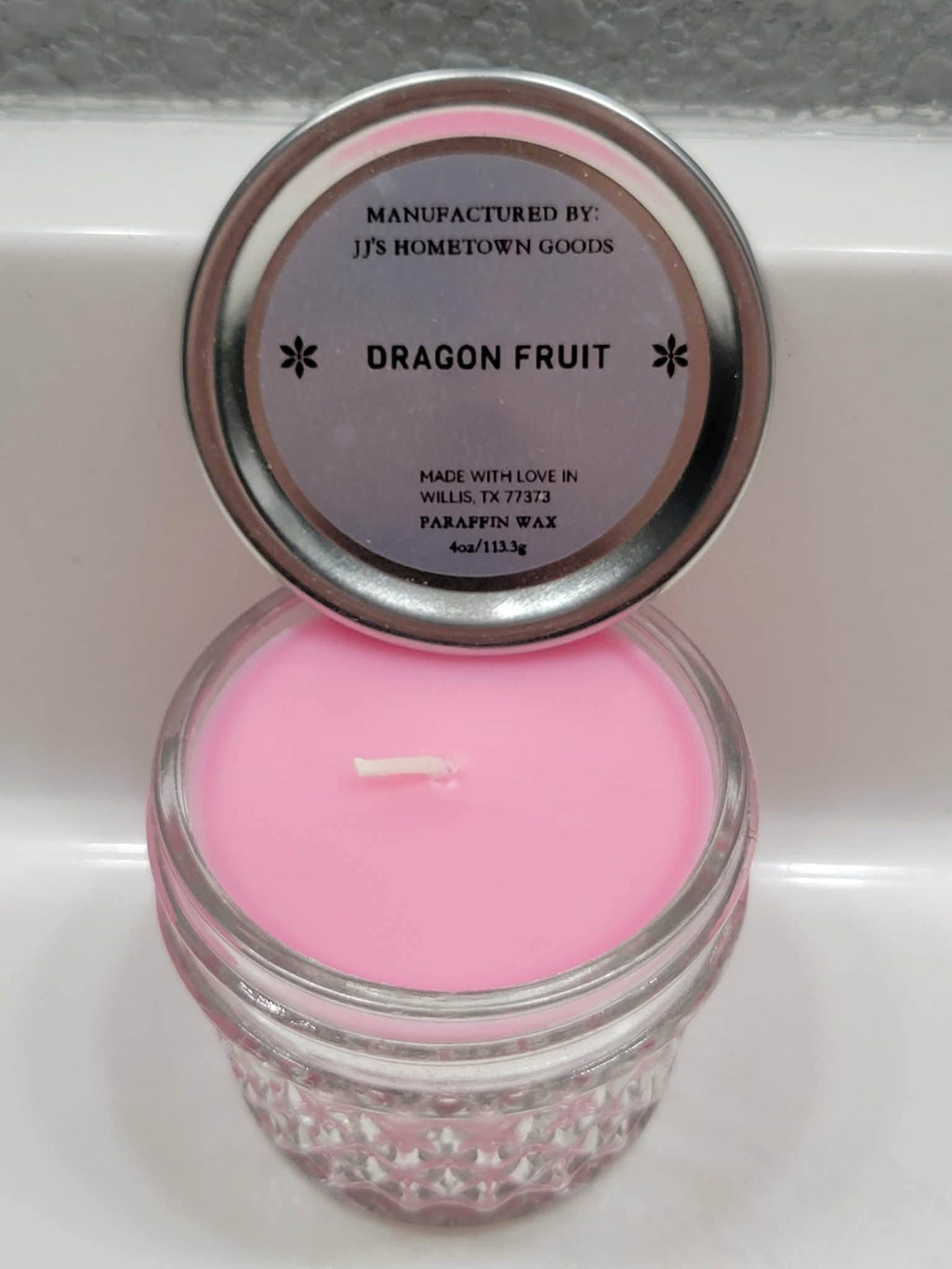 Dragon Fruit Scented  4oz Candle