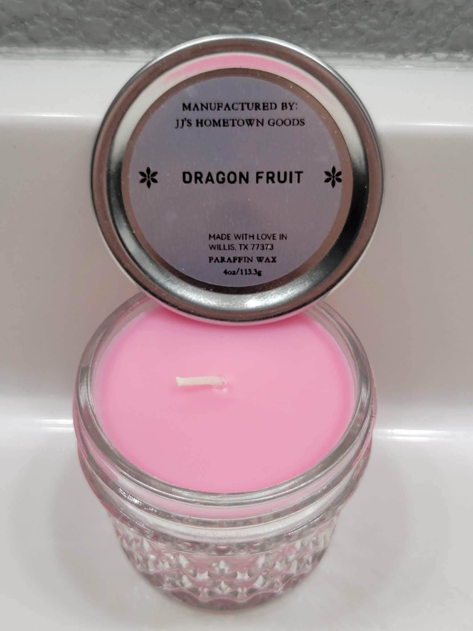 Dragon Fruit Scented  4oz Candle