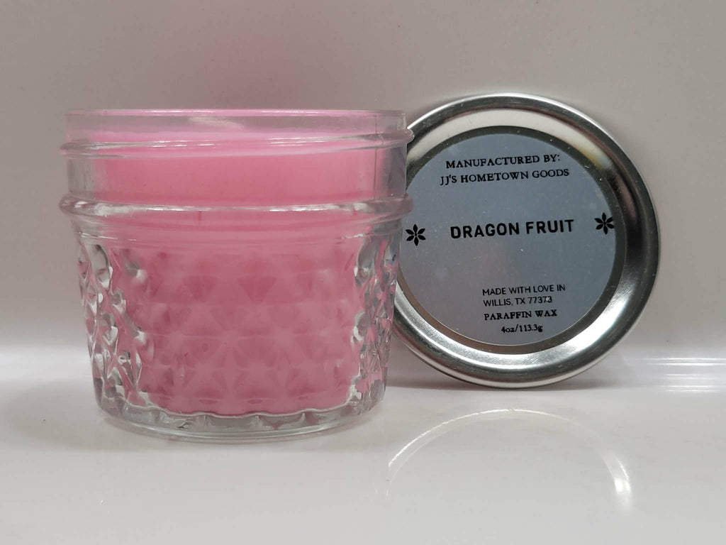 Dragon Fruit Scented  4oz Candle