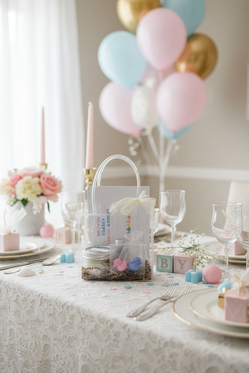 Gender Reveal 4oz Candle Gift Bag Set (GIRL)