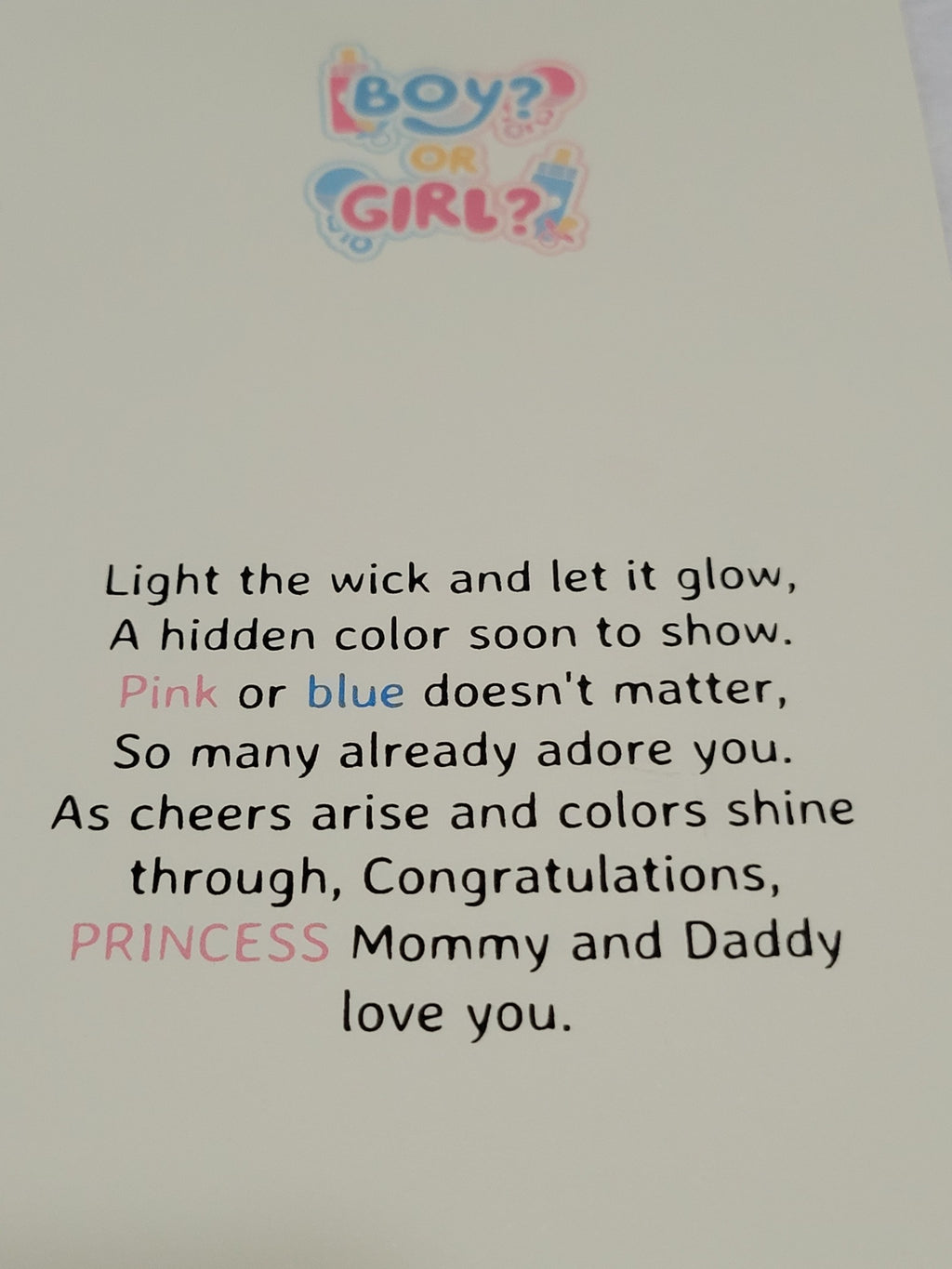 Gender Reveal 4oz Candle Gift Bag Set (GIRL)