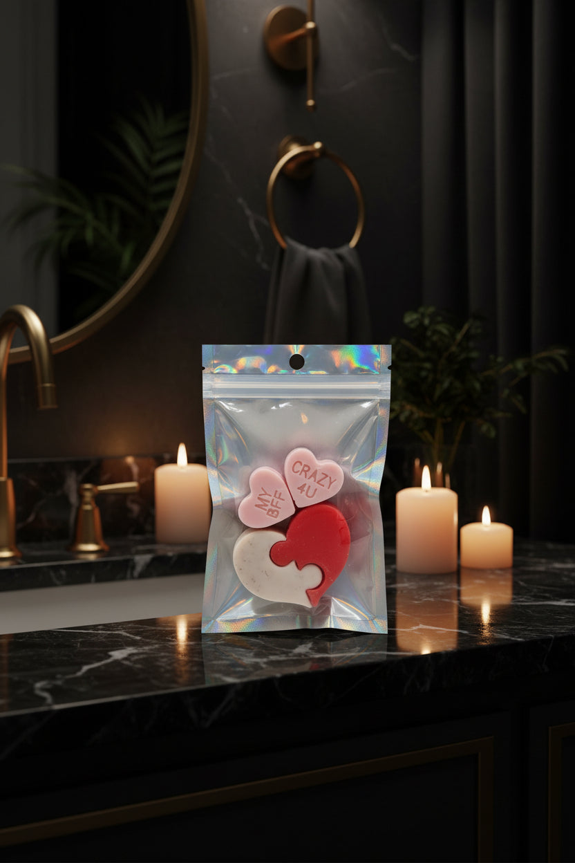 Heart Shaped Scented Soap Bags