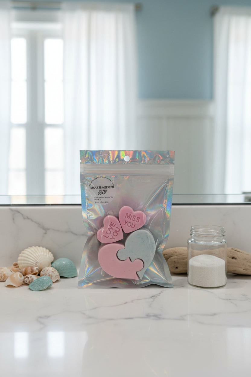 Heart Shaped Scented Soap Bags
