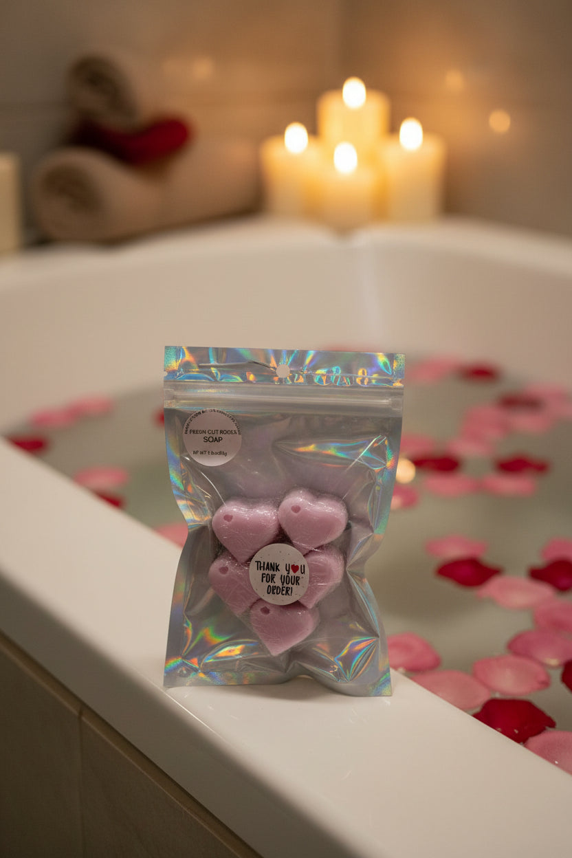 Heart Shaped Scented Soap Bags