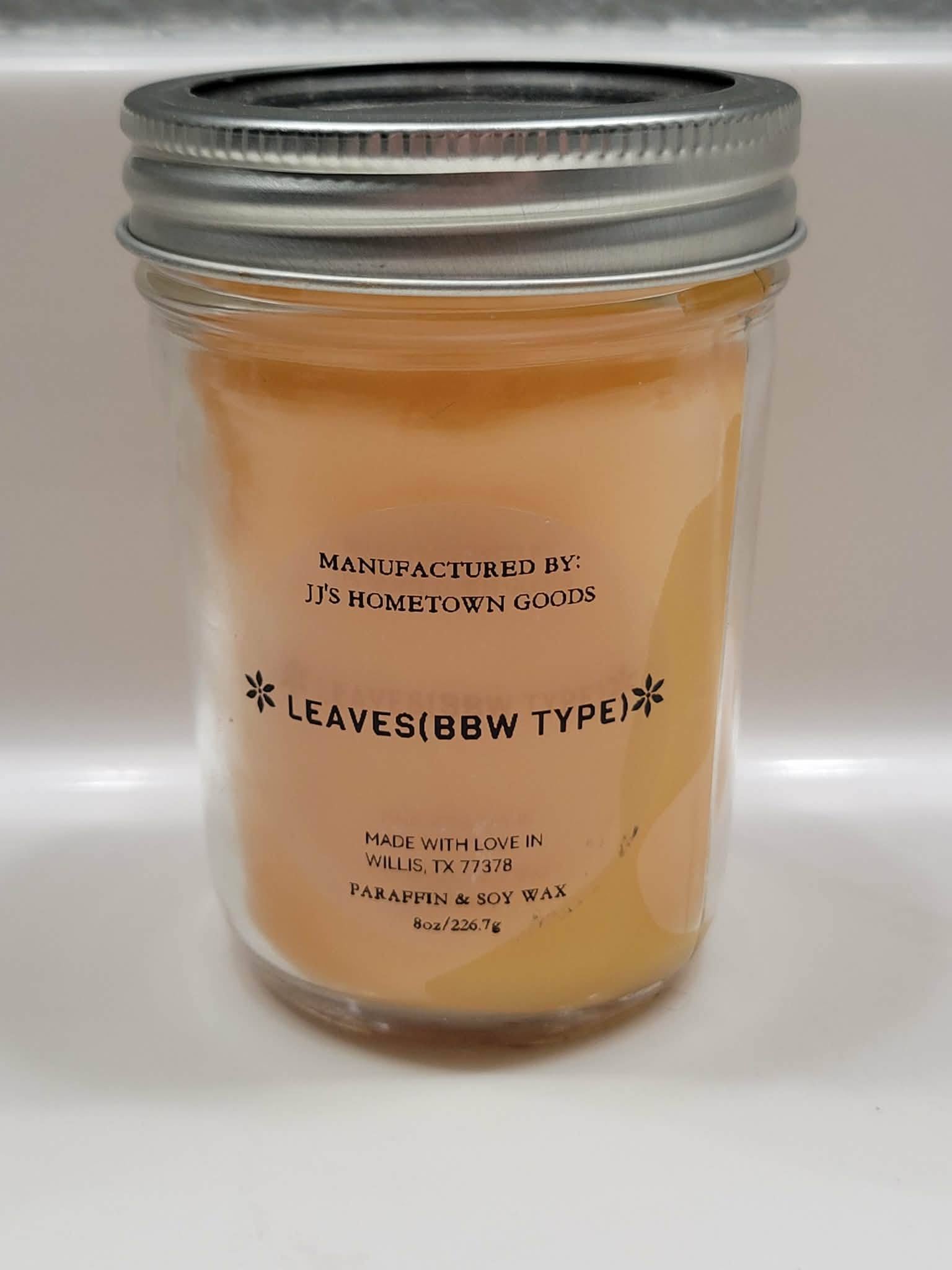 Leaves (BBW TYPE) Scented 8oz Candle