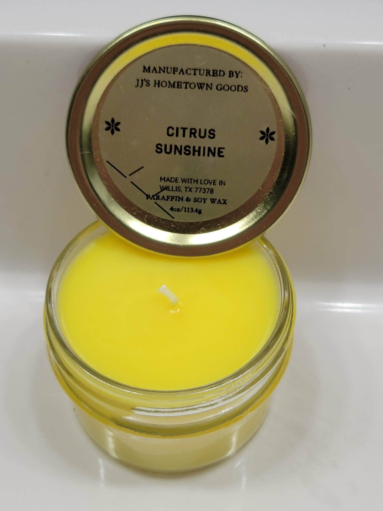 Citrus Sunshine Scented 4oz Candle