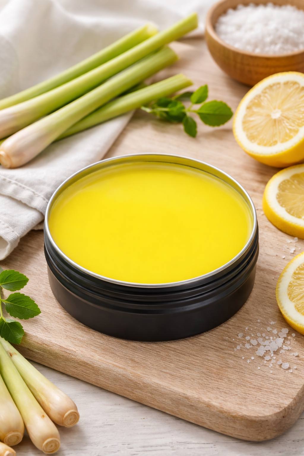 Lemongrass Scented Wickless Candle