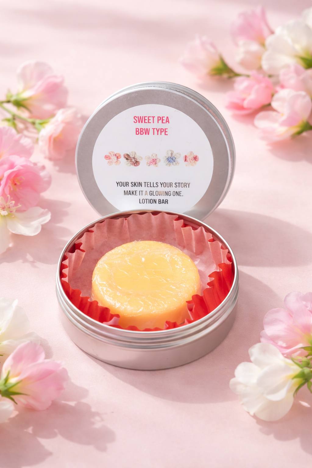 Sweet Pea Type Scented Lotion Bar