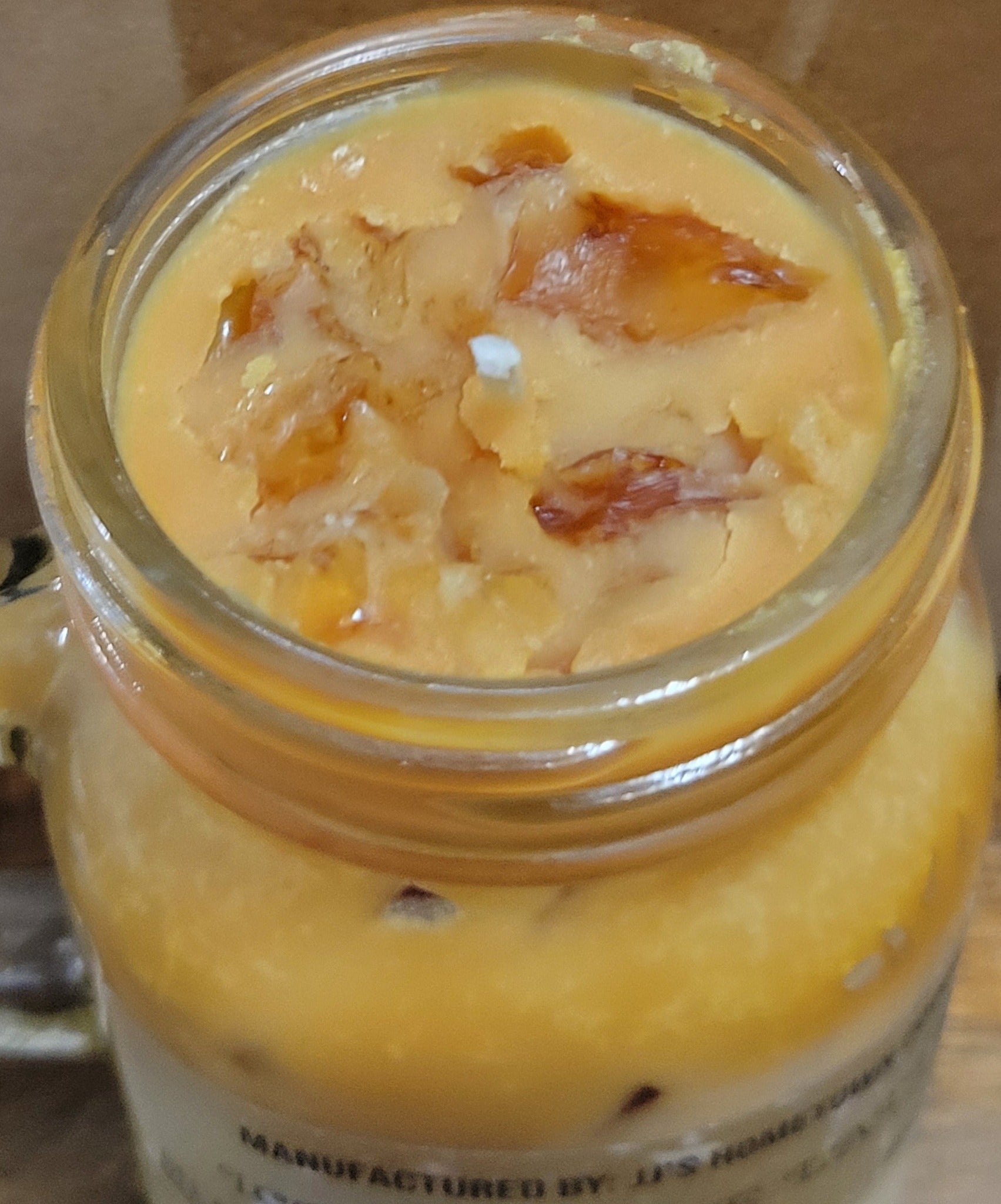 Iced Coffee Latte Scented 4oz Mason Jar Candle
