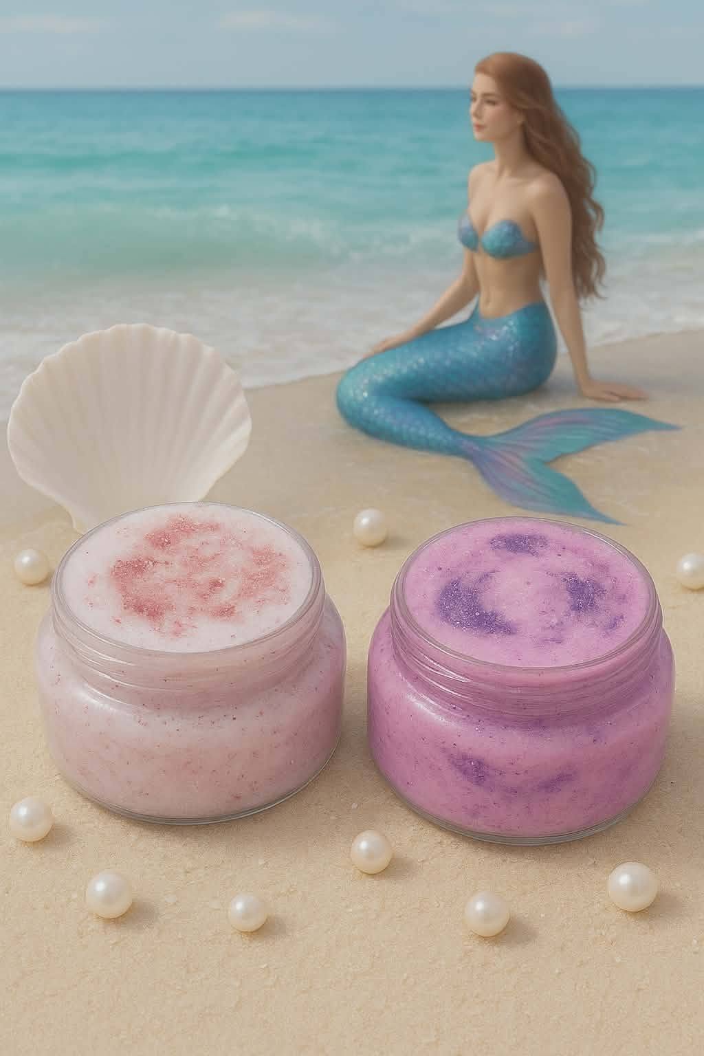 Foaming Mermaid (Ocean Mist) Scented Sugar Body Scrub