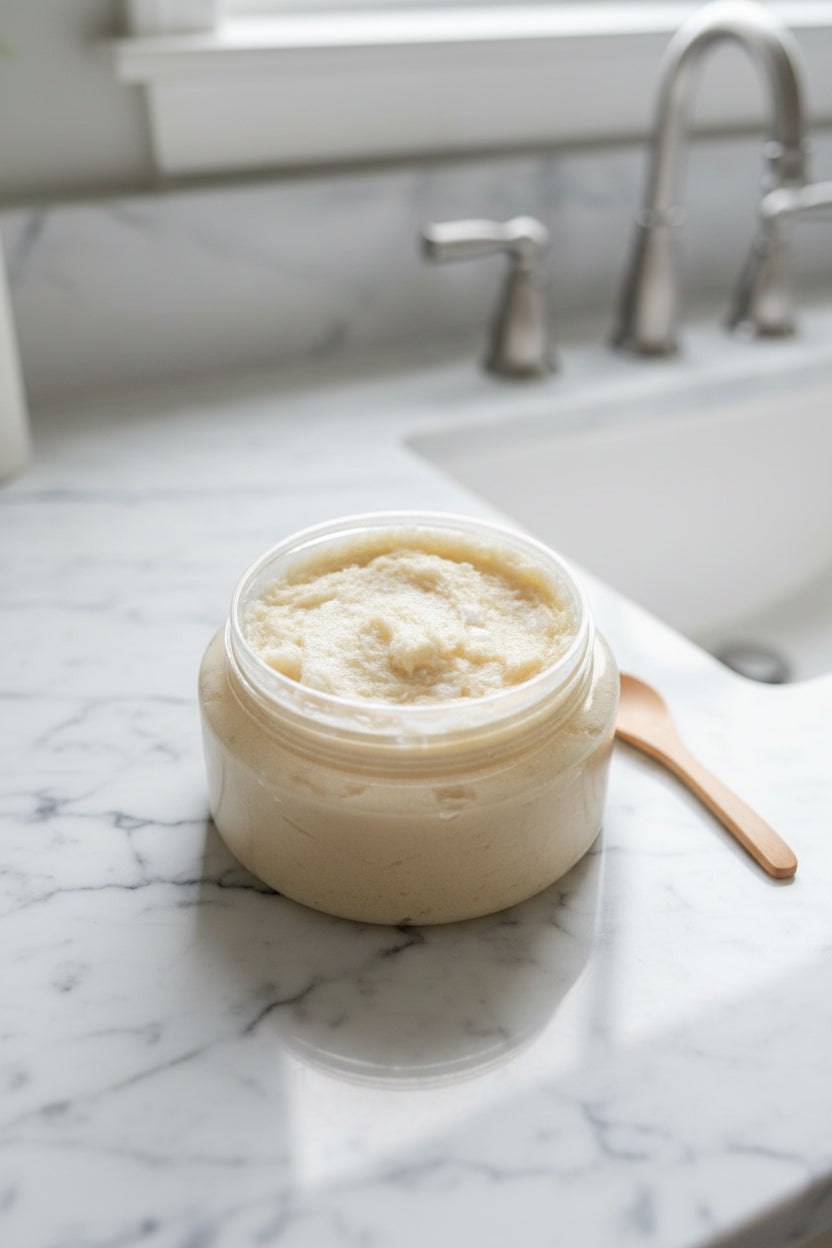 Foaming Oatmeal Milk And Honey Scented Sugar Body Scrub