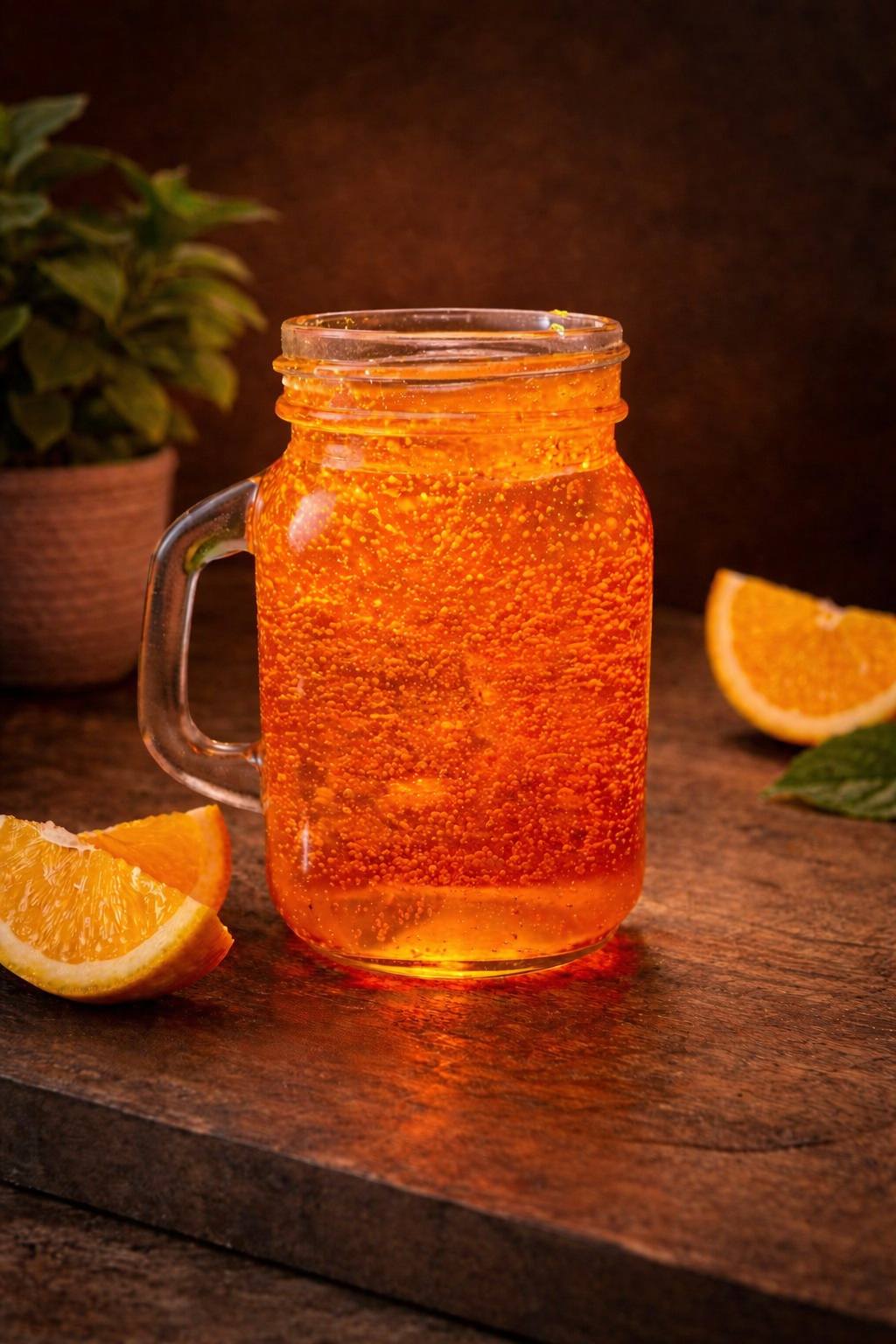 Orange Citrus Pop Drink 4oz Mason Jar Candle