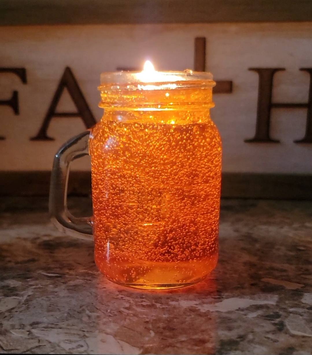 Orange Citrus Pop Drink 4oz Mason Jar Candle