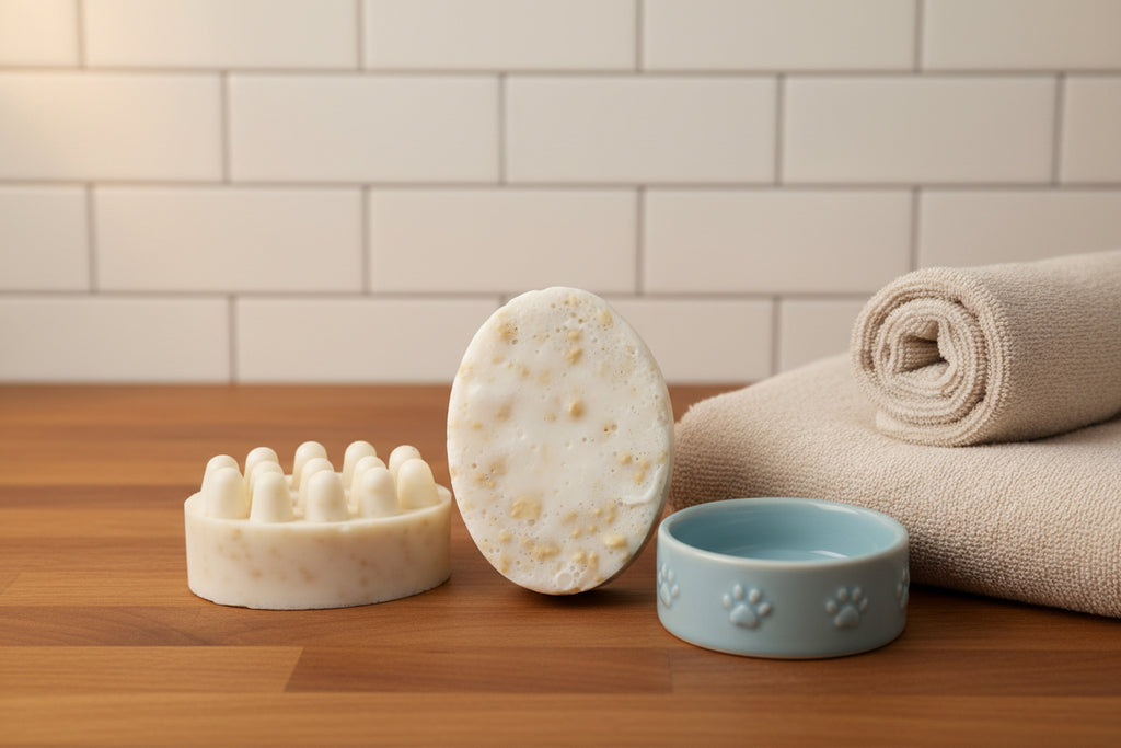 All Natural Goat's Milk And Colloidal Oatmeal Pet Shampoo Massage Bar