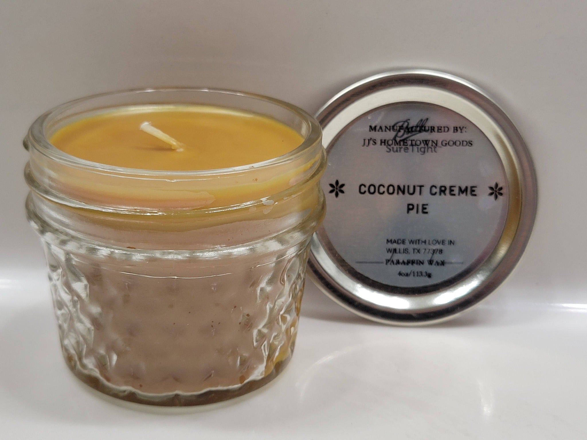 Coconut Cream Pie Scented 4oz Candle