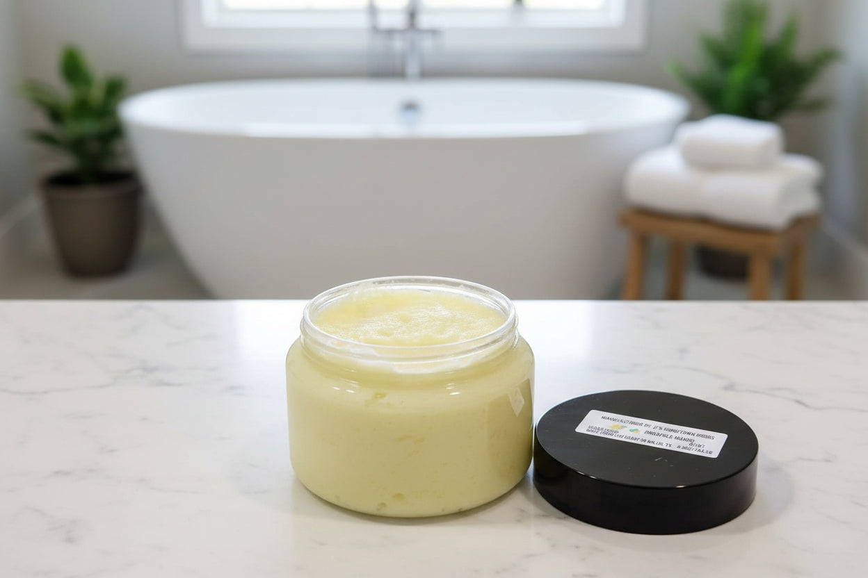 Foaming Pineapple Mango Scented Sugar Body Scrub