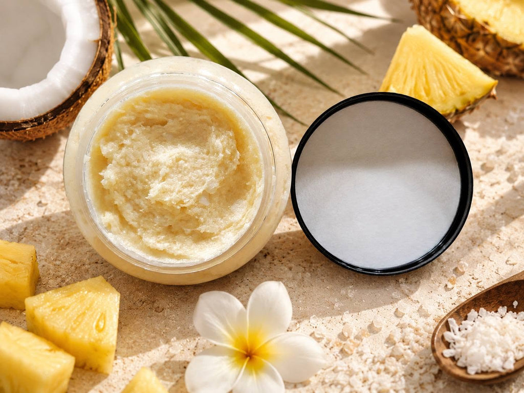 Foaming Pineapple Mango Scented Sugar Body Scrub