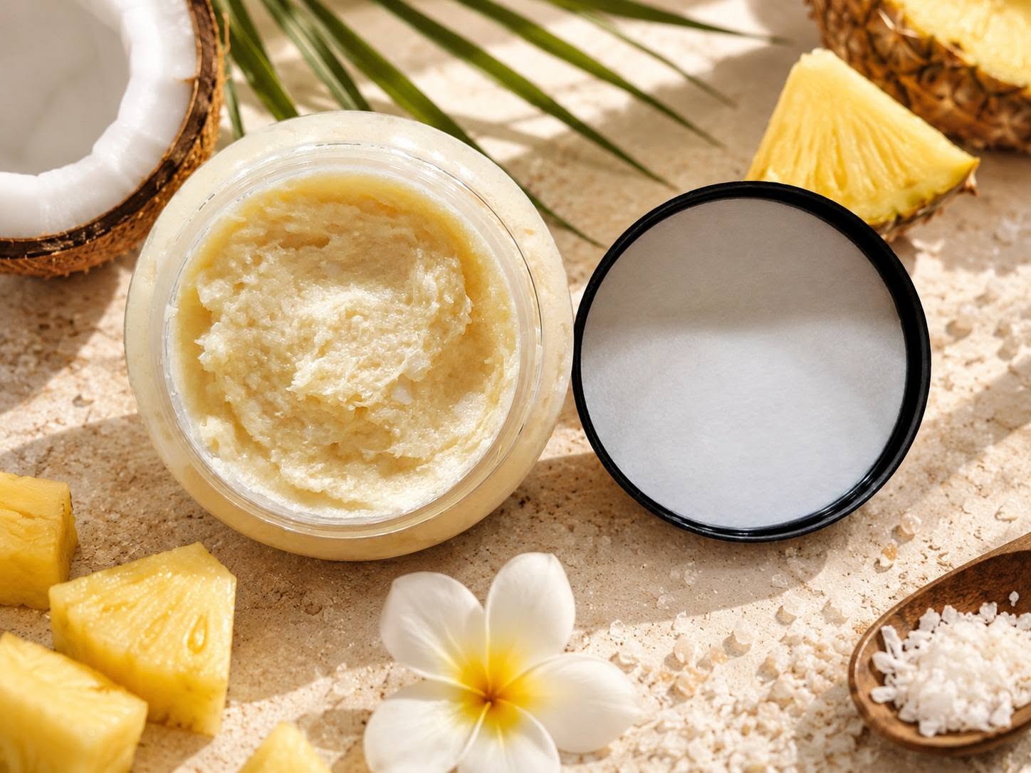 Foaming Pineapple Mango Scented Sugar Body Scrub