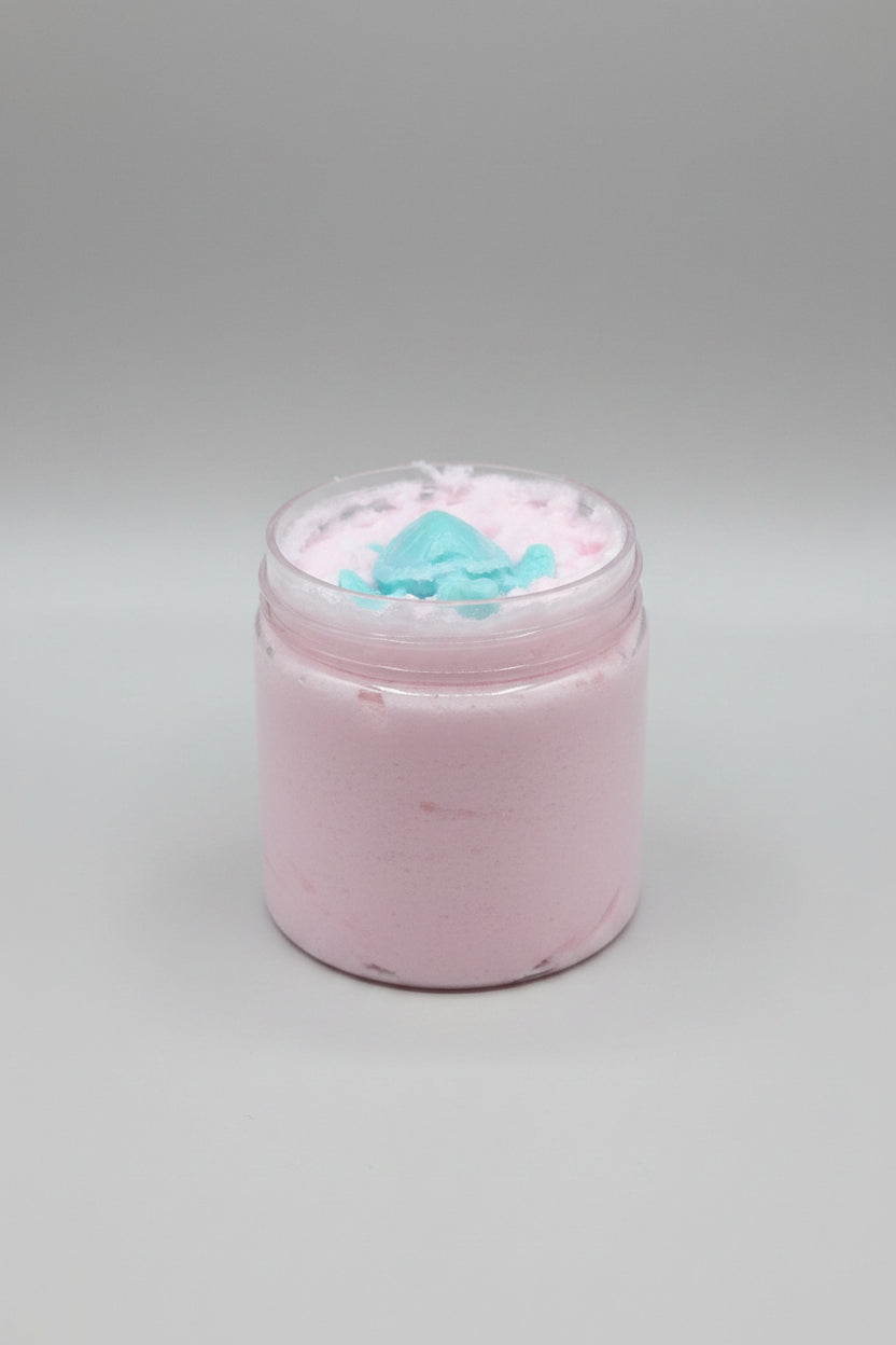 Foaming Pink Sands Scented Sugar Body Scrub With Soap Embeds