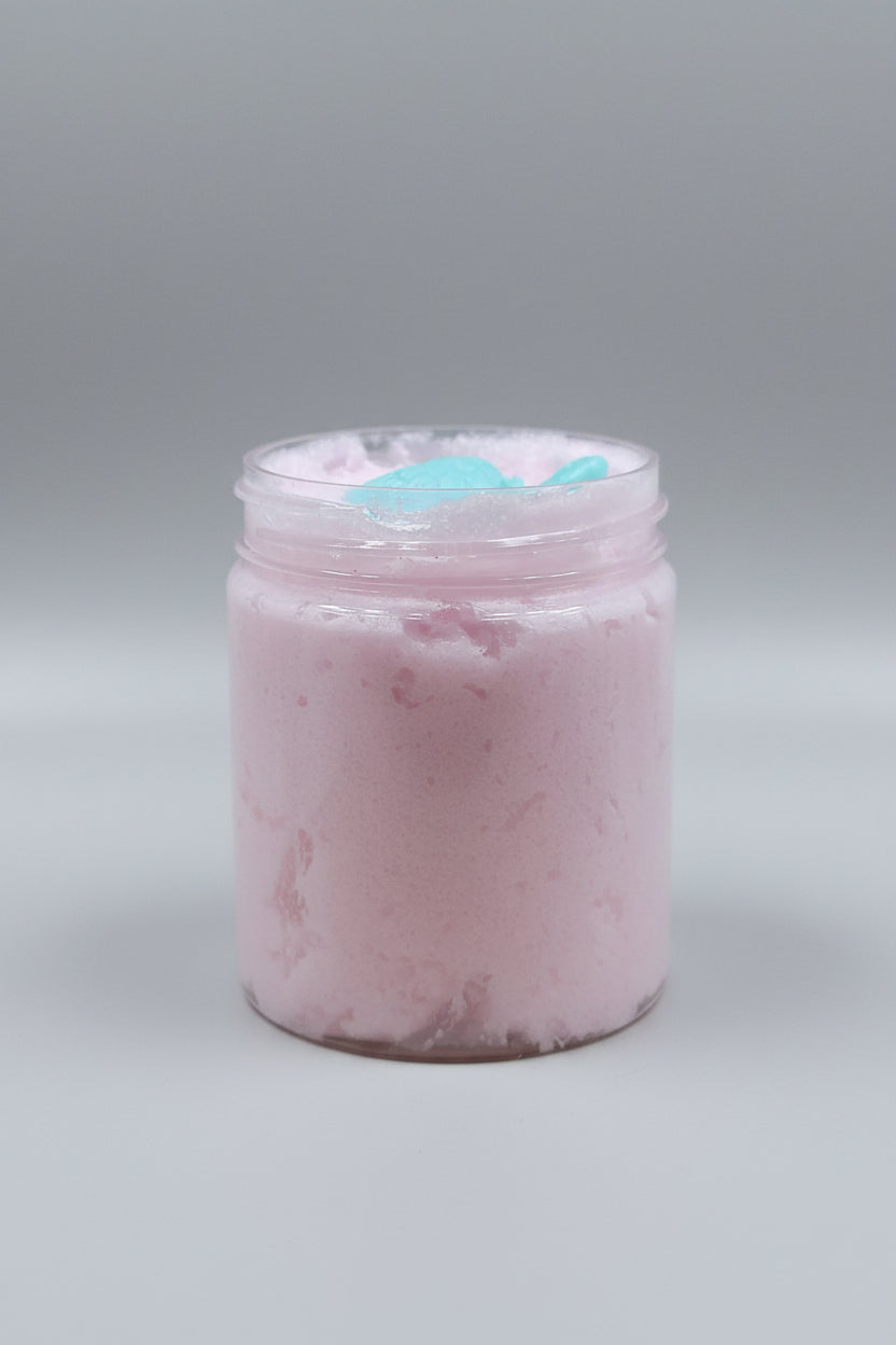 Foaming Pink Sands Scented Sugar Body Scrub With Soap Embeds