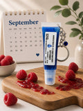 September Birthstone Raspberry Scented Keychain Lip Gloss