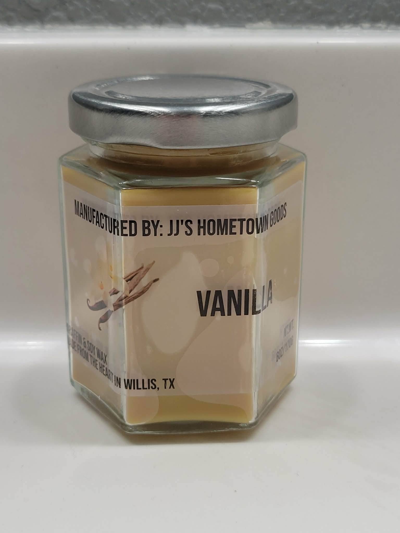Vanilla Scented  6oz Candle