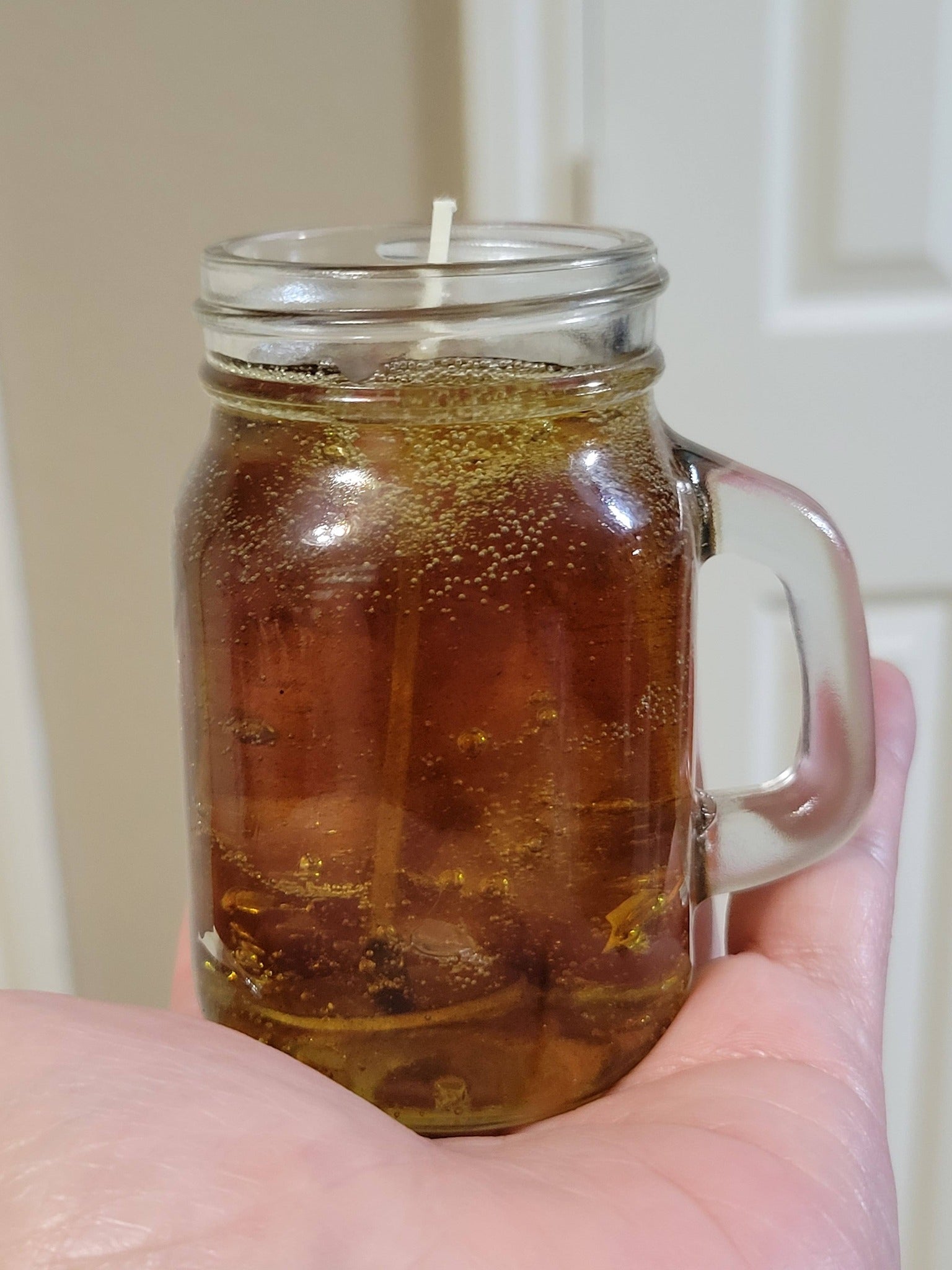 Whiskey Inspired Mason Jar Drink 4oz Candle